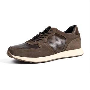 Chaussures <span class=keywords><strong>de</strong></span> sport en daim respirantes décontractées pour hommes, légères et confortables pour la <span class=keywords><strong>marche</strong></span> quotidienne - Product Image 1