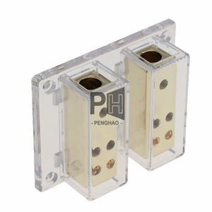 Bloc de distribution d'énergie pour voiture Répartiteur de câble de terre d'alimentation 8 voies plaqué or 4 8 AWG Hub de câble de terre pour voiture personnalisé - Product Image 3