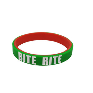 Doppio strato giallo e grigio Silicone reversibile braccialetti ascesi in gomma per la fascia <span class=keywords><strong>testimone</strong></span> per scopi promozionali - Product Image 2