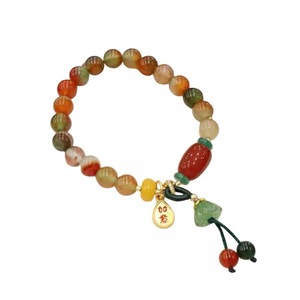 Braccialetto Colorato con Perline e Ciondolo a Forma di Bocciolo di Loto, Stile Vintage, Gioielli di Moda per Donne - Product Image 5