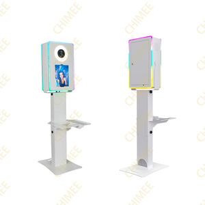 ตู้ถ่ายรูปงานอีเว้นท์แบบสี่เหลี่ยม พร้อมแท่นวางเซลฟี่ <span class=keywords><strong>Surface</strong></span> <span class=keywords><strong>Pro</strong></span> DSLR  พร้อมไฟ RGB และชั้นวางเครื่องพิมพ์ สำหรับงานแต่งงานและงานปาร์ตี้ - Product Image 2