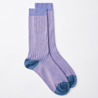 Chaussettes mi-mollet fines et respirantes à la mode en coton mercerisé et nylon, motif imprimé exquis, option logo personnalisé pour l'été