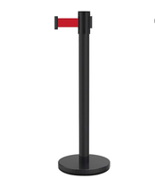 Barrera de Control de Multitudes de Acero Inoxidable, Barrera Retráctil con Cinta, Poste Separador de Filas para Exteriores, Aceras, Exposiciones y Eventos