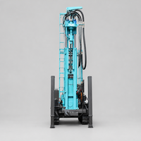 Foreuse multifonctionnelle diesel rotative sur chenilles pour puits d'eau et forages d'exploration