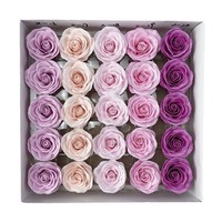 DREA Unique - Roses en savon de 6,9 cm à 7 couches dans une boîte cadeau - Savon parfumé aux fleurs de rose pour les fleuristes