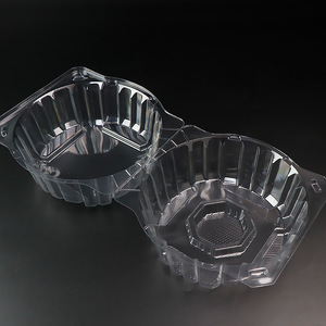 Caja de Embalaje Transparente para Lechuga de PET, Contenedor Tipo Concha de Alta Transparencia para Verduras y Frutas, Bandeja Antirrotura - Product Image 2