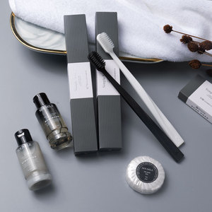 Kit de Salle de Bain Jetable Haut de Gamme pour Hôtels et Gîtes : Brosse à <span class=keywords><strong>Dents</strong></span> à Poils Doux, Dentifrice et Outils Dentaires, Emballage Boîte, Idéal Hôtellerie et Accueil à Domicile - Product Image 4