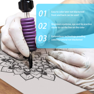 Piel de Práctica de Tatuaje de Silicona Blanca de Doble Cara de Marca Privada MASSA para Práctica de Maquillaje Permanente, Grosor de 1 mm/2 mm - Product Image 5