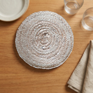 Royal Design Natural Jute Handmade Woven Eco-friendly Customizable Plant Pattern <b>Placemats</b> for Home & Hotel Use Dining Room Use - Product Image 1