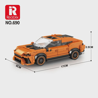 Reobrix 690 377 pièces, kit de construction de voitures MOC, briques de haute technologie, collection d'idées de jouets, cadeau DIY pour enfants et adultes, modèle de véhicule, ensemble de blocs de construction