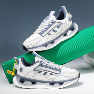 Spring Summer Fashion Trend Slip-On Logo <b>Soft</b> <b>Sole</b> Sports & Casual Running <b>Shoes</b> Breathable Mesh Popcorn Design - Product Image 3