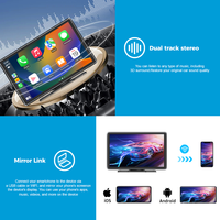 Maustor 9 pulgadas Android MP5 inalámbrico Carplay pantalla inteligente navegación GPS Universal portátil Carplay coche REPRODUCTOR DE DVD Radio