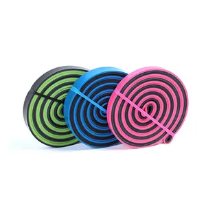 Fasce elastiche personalizzate a doppio colore resistenza all'esercizio Fitness forza lattice Pull Up bande di resistenza