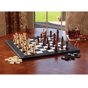 Juego de <span class=keywords><strong>ajedrez</strong></span> moderno OEM ODM barato, Premium, personalizado, portátil, hecho a mano, de cuero de lujo, juego de mesa de <span class=keywords><strong>ajedrez</strong></span> - Product Image 1