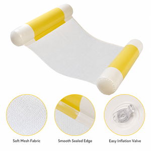 Adult Inflatable Pool <strong>Hammock</strong> Float with Cooling Mesh Center Dual Air Pillow for Pool Beach Resort OEM Wholesale Factory Sale - Product Image 4