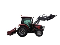 Tracteur agricole TC Cab 150-180 CV avec chargeur frontal, excavateur arrière, transmission PTO solide pour travaux agricoles