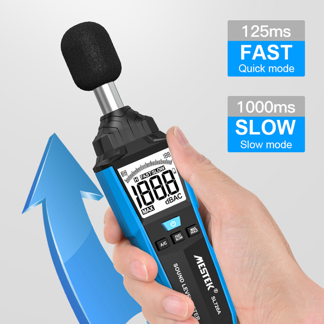 Digital Sound Meter Measurement 30-130dB Intelligent Digital Sound Level Meter Volume Sensor Handheld Digital Noise Tester