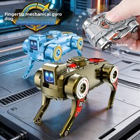 Robot Perro Transformable Mecánico Creativo Dos en Uno, Fidget Spinner Giratorio, Juguete Educativo Sensorial para Aliviar el Estrés para Adultos