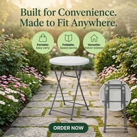 Chaises pliantes d'extérieur légères et imperméables pour événements transfrontaliers, mariages, hôtels, centres de table décoratifs