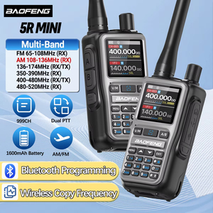 Walkie Talkie Baofeng UV5R Mini 5W Multibanda con Copia <span class=keywords><strong>de</strong></span> Frecuencia Inalámbrica, Programación por Bluetooth y Radioaficionado para Exteriores con Pronóstico del Tiempo NOAA - Product Image 2
