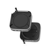 Station d'accueil 9-en-1 avec interface Type C à câble unique, en alliage d'aluminium, transfert de données 10 Gbps, en stock