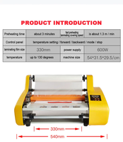 Machine à plastifier à froid et à chaud Fm3510 Plastifieuse 220v/110v en option pour une utilisation mondiale
