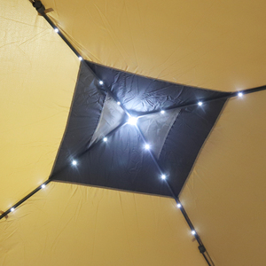 <span class=keywords><strong>Abri</strong></span> de tente à baldaquin pop up 10x10 avec lumières LED solaires, sac de transport à roulettes, gazebo extérieur <span class=keywords><strong>moustiquaire</strong></span> en maille à glissière - Product Image 3