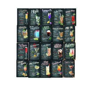 Señal de lata de Metal Vintage para decoración del hogar, decoración de pared para Bar, cocina, restaurante, cóctel, Martini cubano antiguo, <span class=keywords><strong>Pub</strong></span> irlandés, nuevo - Product Image 1