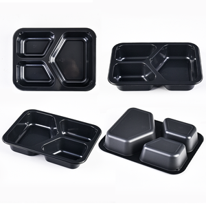 3 vano CPET ciotola da forno ovinable Takeway Packaging to Go vassoi per lo smaltimento contenitori per alimenti Airlin CPET vassoio - Product Image 2