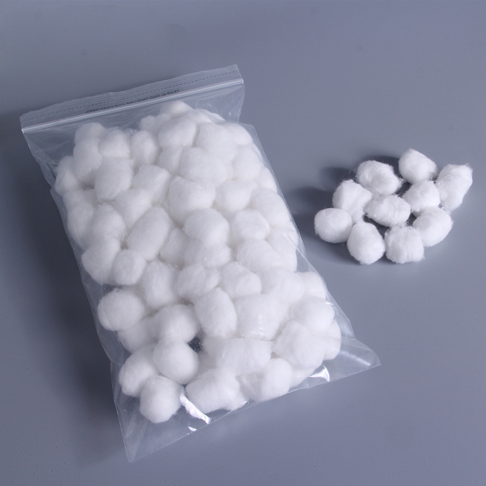 Dental Disposable Consumables Medical Surgical White Cotton Raw 100% Cotton Surgical Cotton Ball