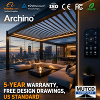 Véranda en aluminium à rupture de pont thermique Archino AR-SR-2026-MAX, design ultra-fin, isolation thermique supérieure, certifiée AS2047