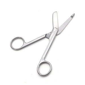 Tijeras de Gasa Médica de Acero Inoxidable, Hoja Curva, Uso Doméstico y de Primeros Auxilios, Forma de Codo 0052, Tijeras de Sastre - Product Image 2