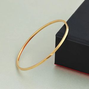 Pulsera Xinfly de Oro Rosa de 18K para Mujer, Joyería Ovalada Estilo Concubina, Brazalete Fino y Delgado, Oro de Color, Estilo Imperial - Product Image 2