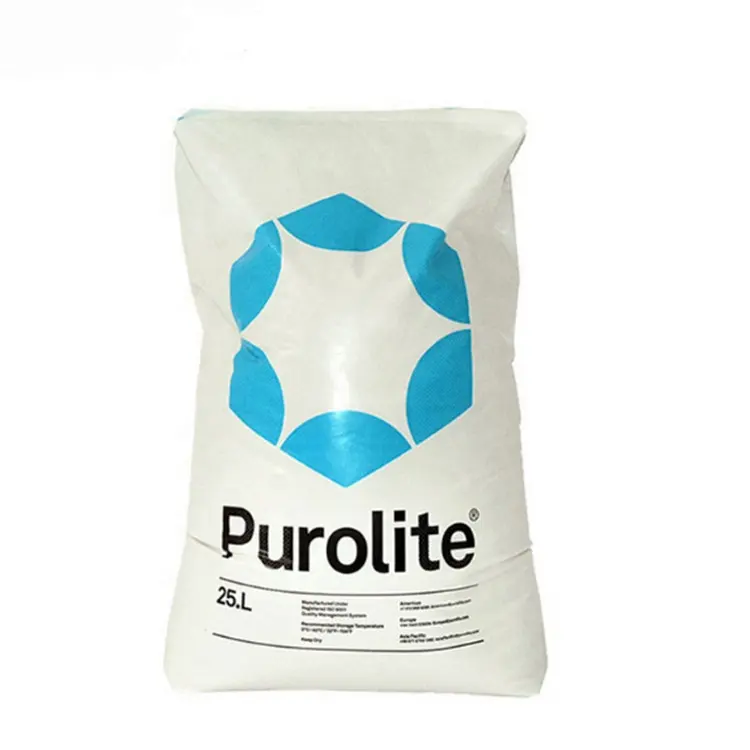 Resina de troca iônica de ácido forte Purolite C100E para meios amaciantes e tratamento de água para lavar janelas