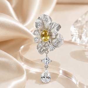 Pendentif de fiançailles UM Jewelry en argent 925 avec saphir cultivé et zircon, idéal pour le quotidien, un cadeau d'anniversaire de mariage - Product Image 5