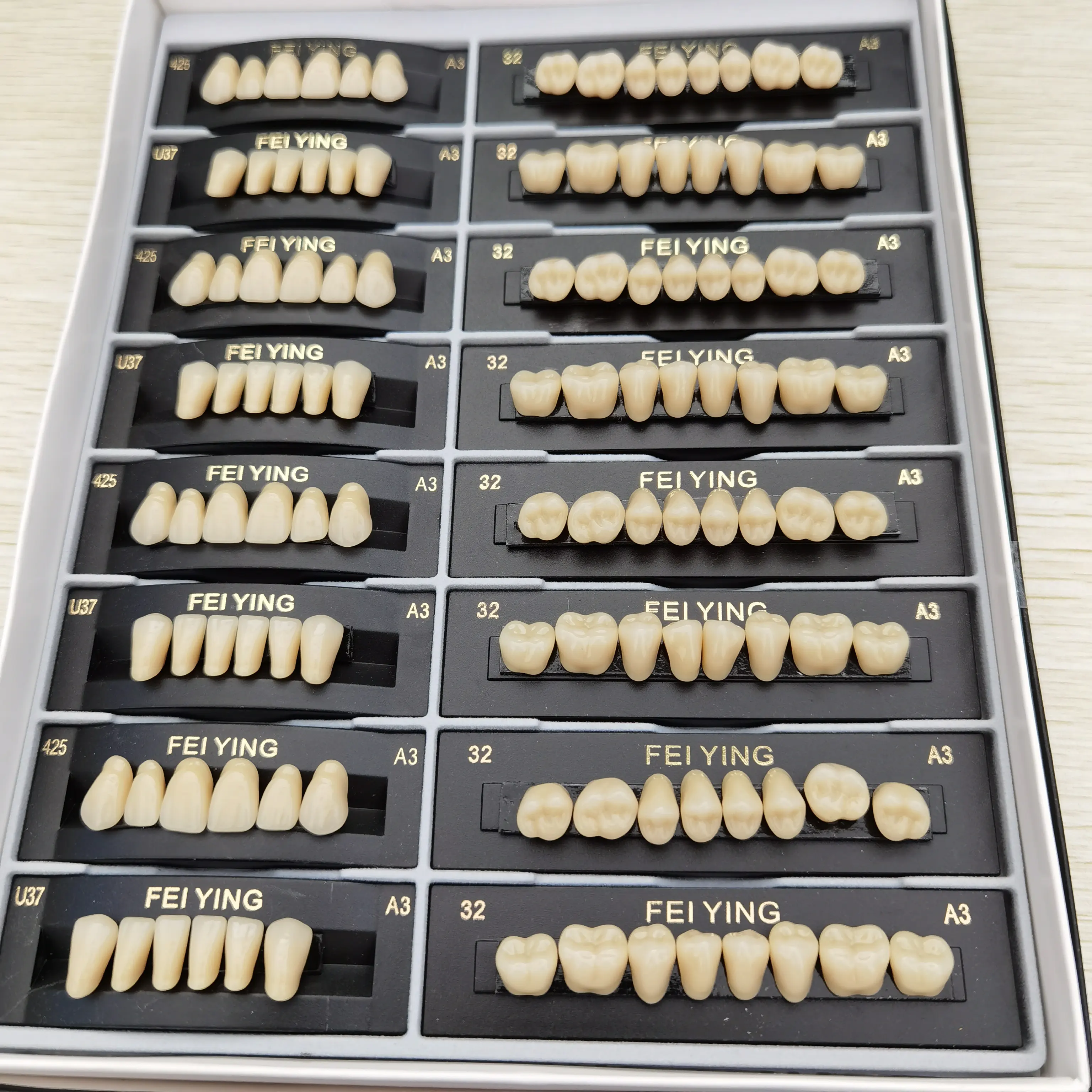 מפעל זול מחיר אקריליק שיניים תותבות תותבת מלאכותי