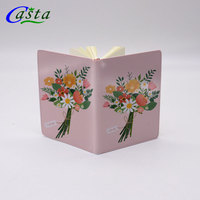 Cahier de revue de sublimation en cuir PU lisse A5 de haute qualité pour offrir en cadeau avec reliure à coudre