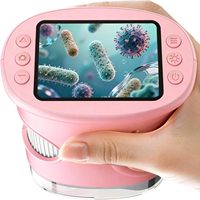 Loupe d'écran numérique, Loupes de bijoutier, Microscopes jouets pour enfants, Loupes d'observation d'insectes avec lumière LED, Télescope d'extérieur