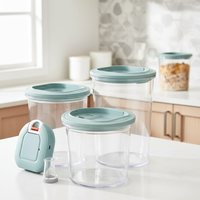Ensemble de contenants alimentaires sous vide écologiques USB - Sans BPA, ABS, préservateur de fraîcheur automatique, design détachable, capacité de 1 à 3 L