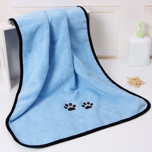Serviettes pour chiens en gros pour sécher les animaux de compagnie, 4 couleurs, absorbantes, 100 % coton, 2 tailles, kit de bain pour chiens, personnalisable - Product Image 2