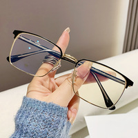 Gafas QUEJOEY con bloqueo de luz azul, montura cuadrada, estilo liso Unisex, gafas para ordenador, gafas de moda antiradiación para miopía