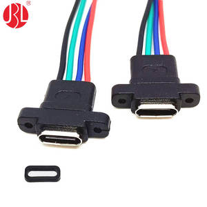 4ウェイ<span class=keywords><strong>USB</strong></span> Type-Cメスコネクタケーブル、ネジ式パネルマウント<span class=keywords><strong>USB</strong></span> Type-Cソケットケーブル - Product Image 6