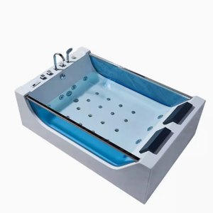 Bain à remous de luxe moderne pour 2 personnes, bain à remous intérieur, spa pour couple, <span class=keywords><strong>baignoire</strong></span> à remous double en acrylique avec massage - Product Image 6