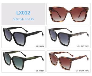 Occhiali da Sole Quadrati di Lusso LX012 in Acetato, Design Retrò <span class=keywords><strong>Wayfarer</strong></span>, Protezione UV400 per Uomo e Donna, Logo Personalizzabile, Vendita all'Ingrosso - Product Image 5