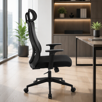 Fauteuil de bureau pivotant moderne pour cadres, avec support lombaire réglable, chaise ergonomique en maille pour bureau à domicile - Vente en gros