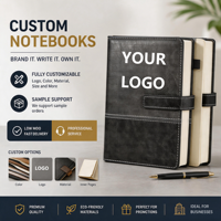 Ensemble cadeau de journal en cuir personnalisé A5, carnet de notes de qualité supérieure avec stylo, journal en PU à texture personnalisée, carnet en cuir A5