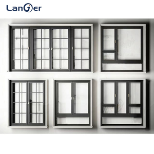 Fenêtre à <span class=keywords><strong>battant</strong></span> en alliage d'aluminium insonorisée et antivol, avec grille de protection, pour cuisine, style moderne français - Product Image 5