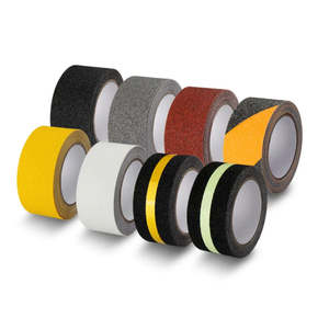 Cinta de Seguridad Industrial de PEVA para Escaleras, Tiras de Advertencia Negras y Amarillas para Escaleras de Fábrica y Rampas de Carga con Oferta de Muestra Gratuita - Product Image 1