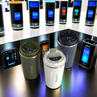 Gobelet à café intelligent avec affichage de la température LED, 380 ml, 510 ml, double paroi en acier inoxydable, tasse de voyage isotherme sous vide avec couvercle, maintien au chaud de 6 à 12 heures