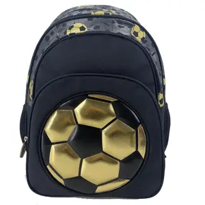 Erkek serin futbol baskılar okul sırt çantası büyük kapasiteli 3 cepler